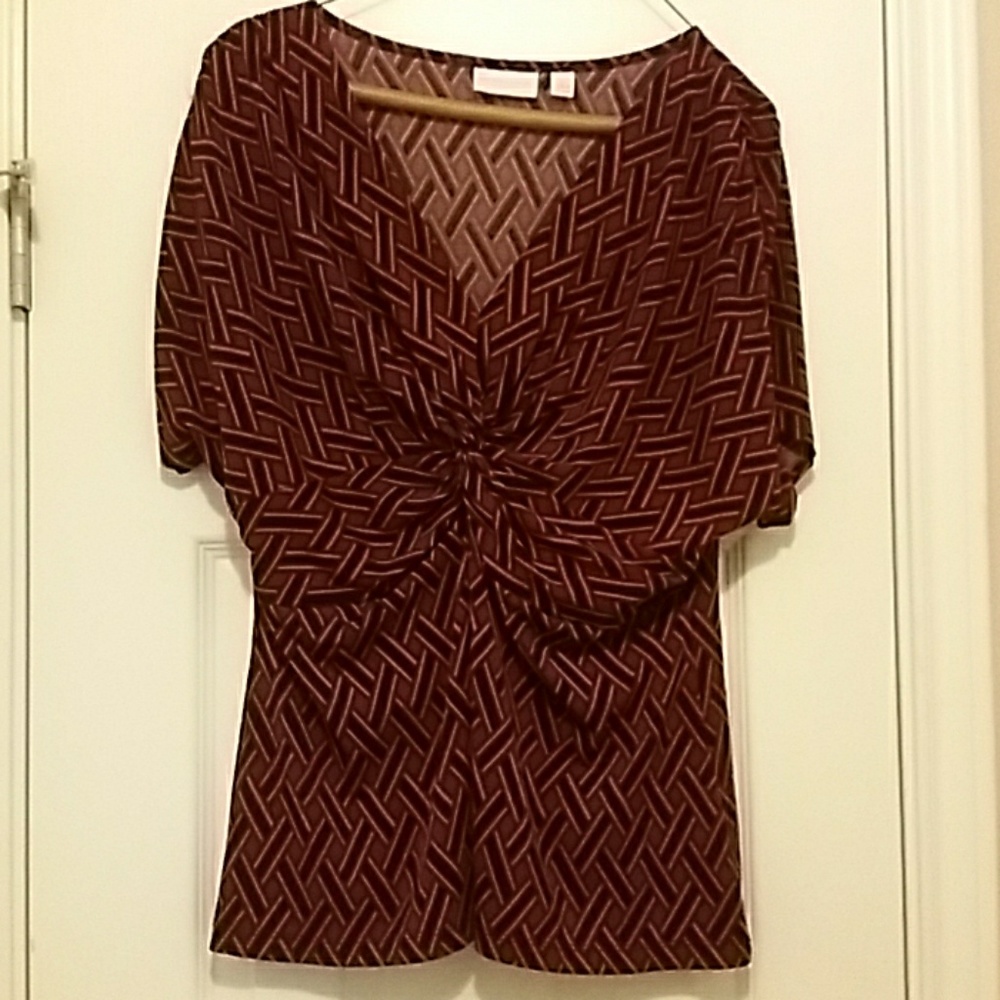 PRICE DROP
SS check gathered pullover